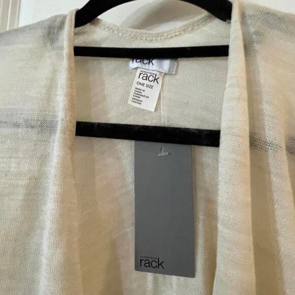 Chic Lightweight Beige Kimono Cardigan for Effortless Style NWT - Picture 3 of 5